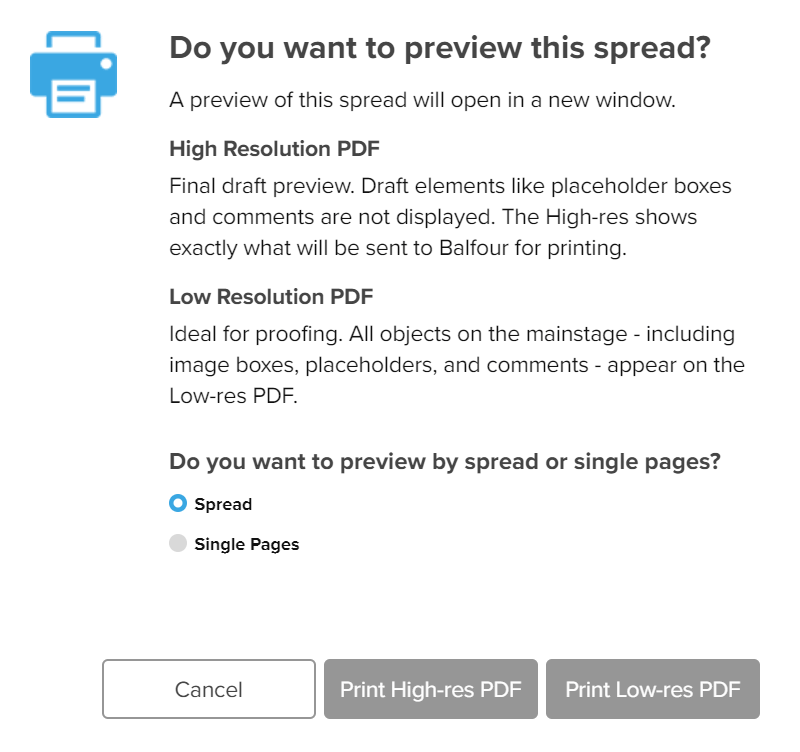 Design Proof Pages Print and Proof Pages in Encore