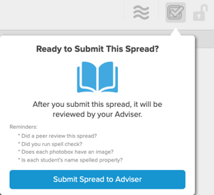 submit spread to adviser